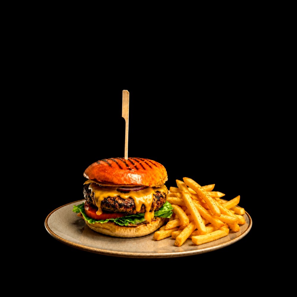 Burger z wołowiną Black Angus
