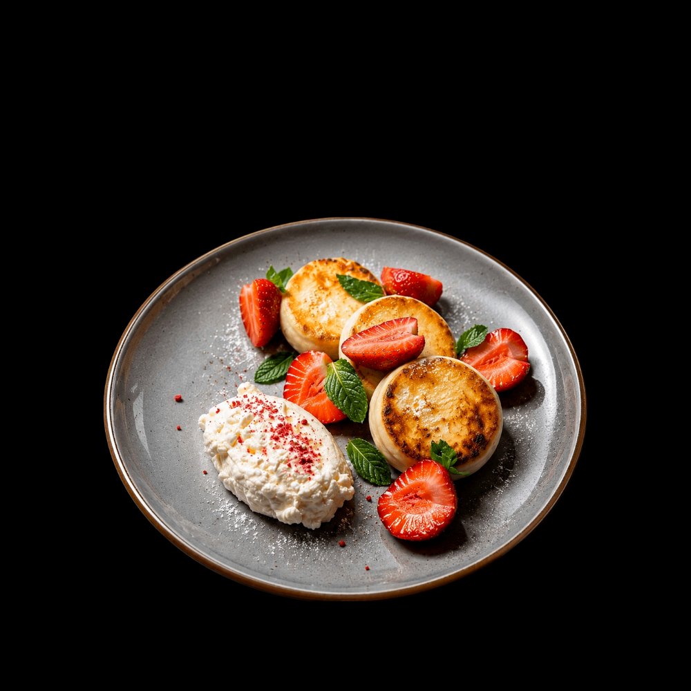 Serniczki z mascarpone i truskawkami